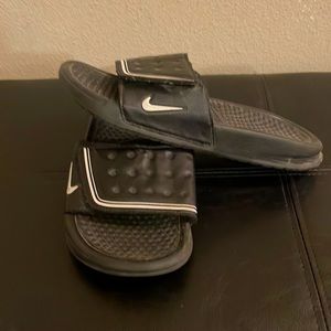 Black Nike Slides